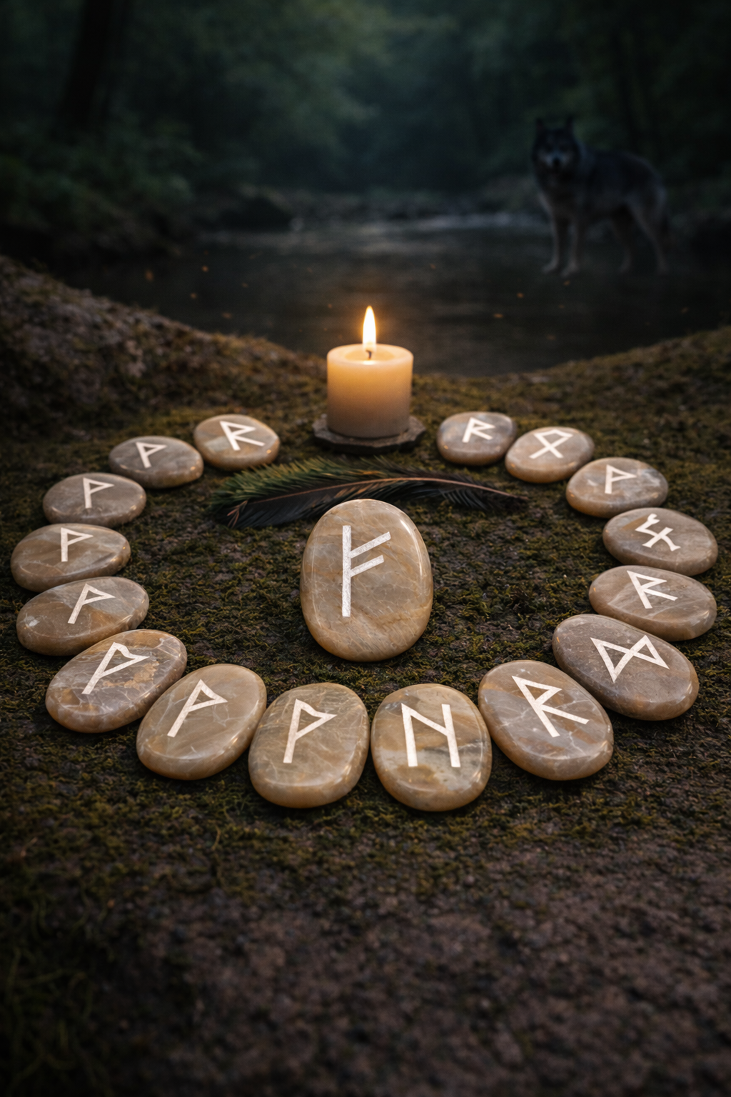 Pierre de lune beige – Féminin sacré, intuition, cycles